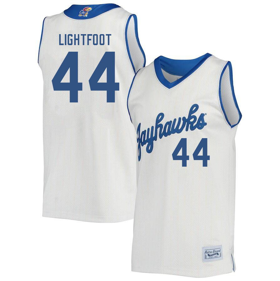 Men #44 Mitch Lightfoot Kansas Jayhawks College Basketball Jerseys Sale-Retro